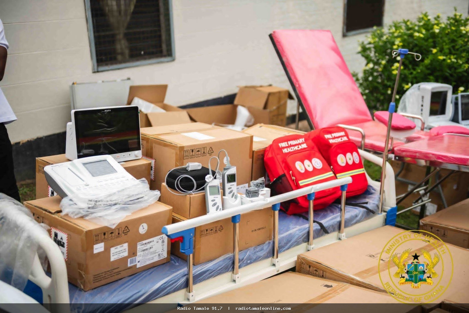 President Mahama delivers medical equipment to strengthen free primary healthcare