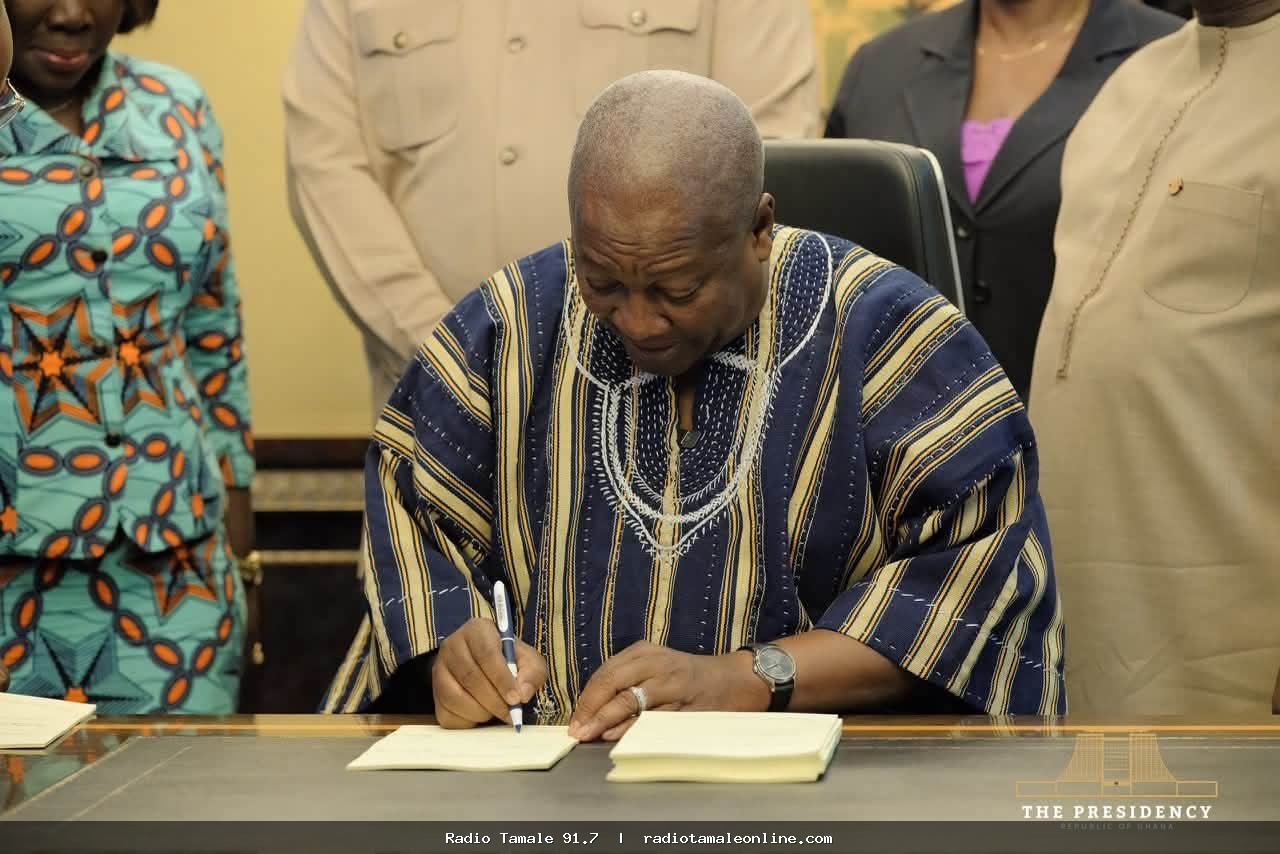 President Mahama Signs Ghana Investment Promotion Authority Act Into Law