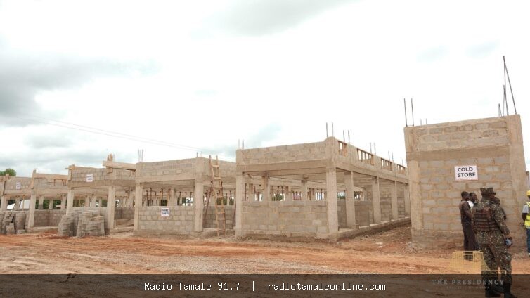 Mahama commends Nadowli 24-Hour Market contractor