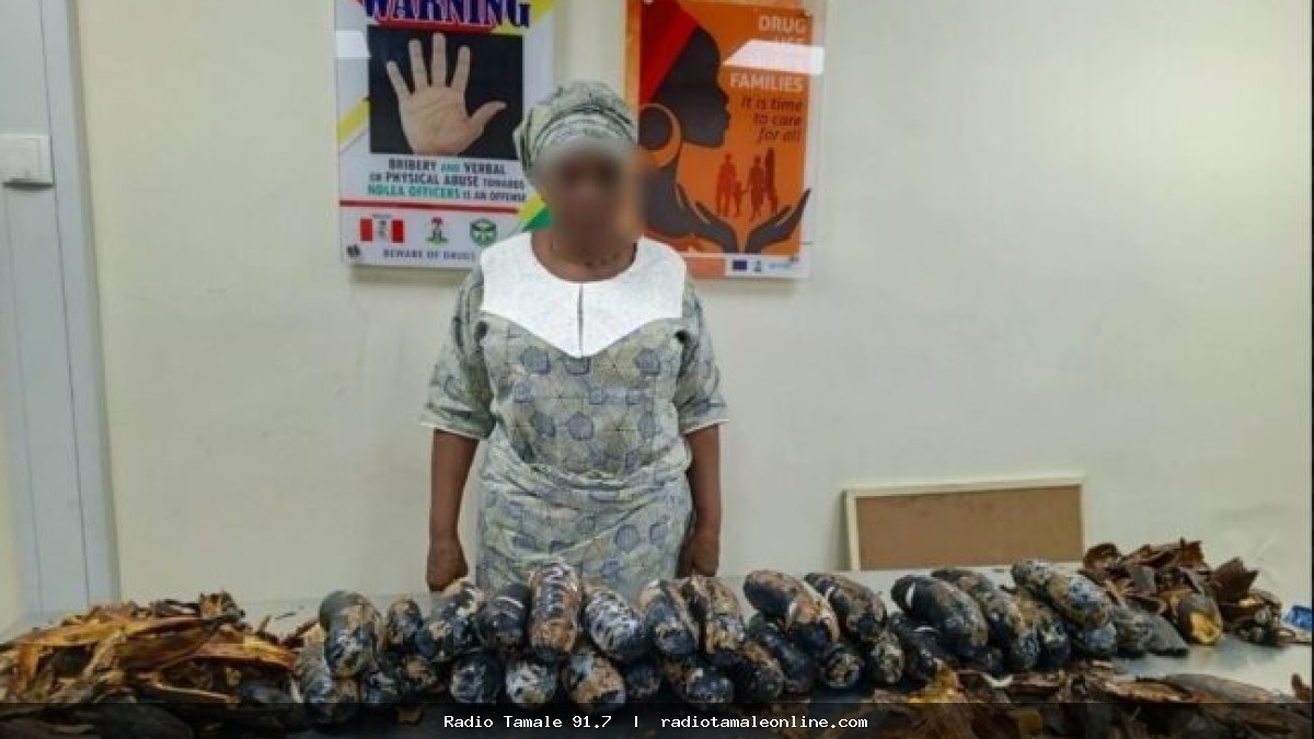 67-year-old grandmother arrested with 13kg cocaine hidden in fake plantain peels in Nigeria