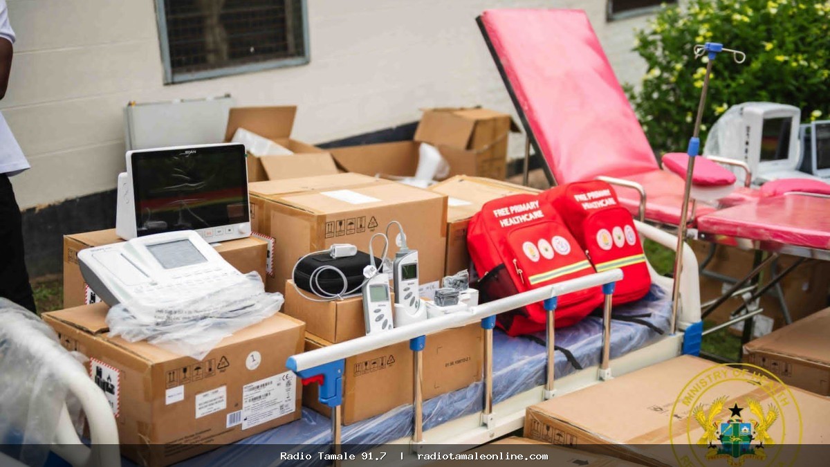 President Mahama delivers medical equipment to strengthen free primary healthcare