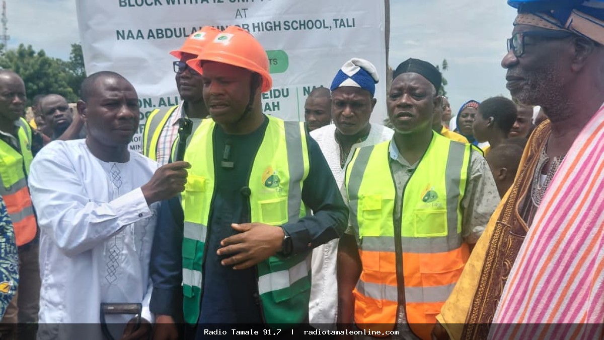 Tolon DCE cuts sod for Six-Unit Classroom Block at Naa Abdulai School in Tali
