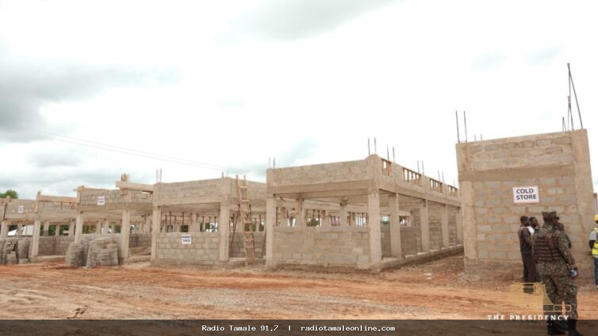Mahama commends Nadowli 24-Hour Market contractor